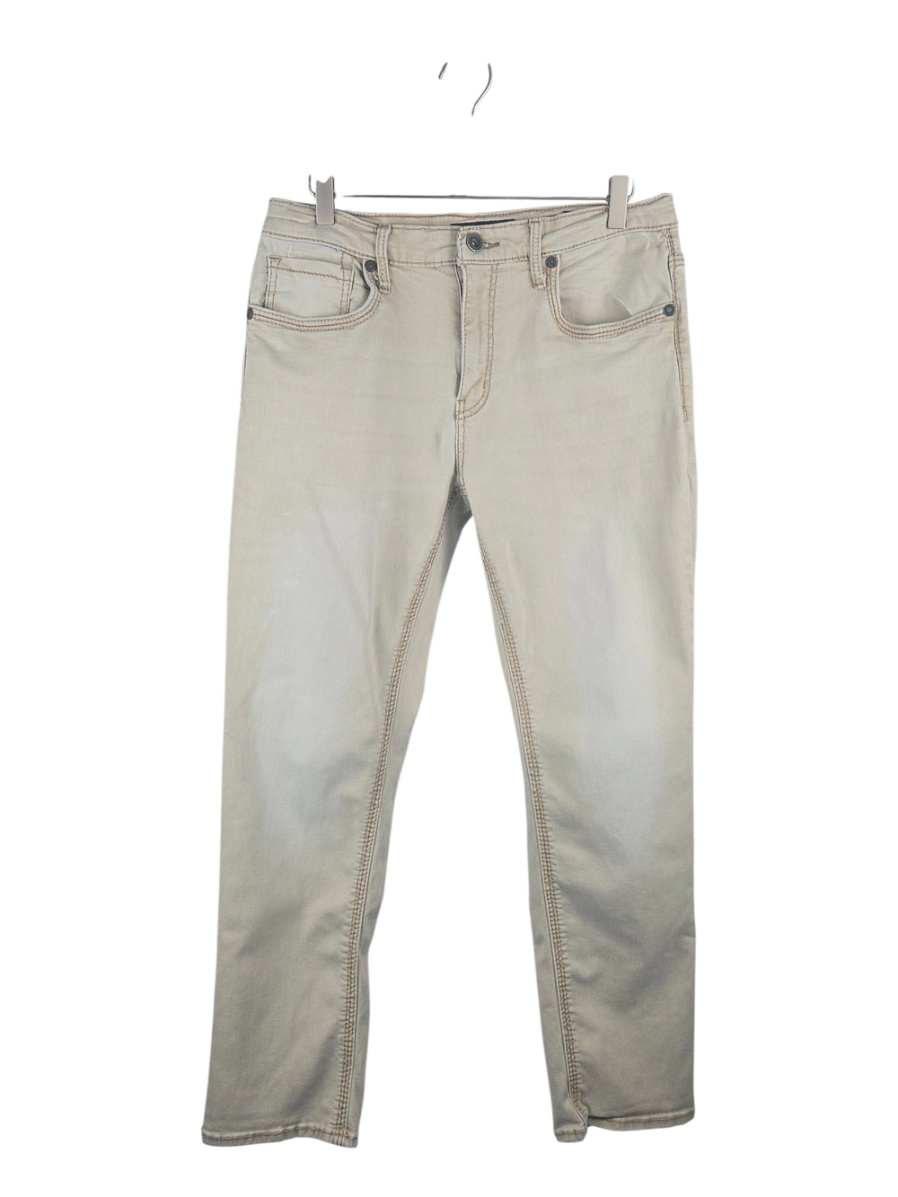 BKE Jake Straight Leg Jeans Cream Size 34x30
